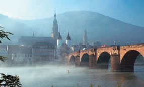 Cruising through Heidelberg on the Rhine River