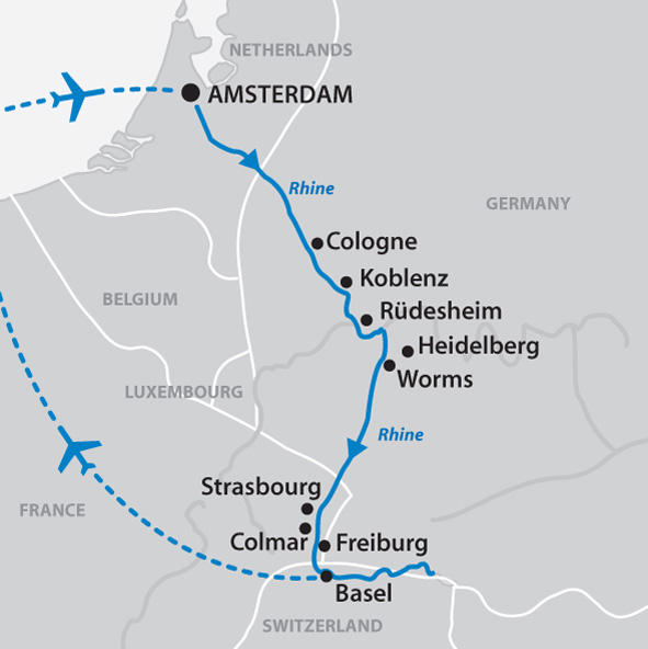 Enchanting Rhine Map