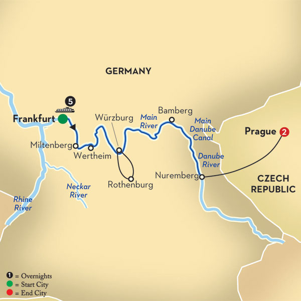 Christmas in the heart of Germany map