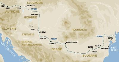 Linz to Tulcea Map