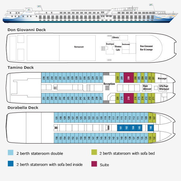 MS Volendam Deck Plan