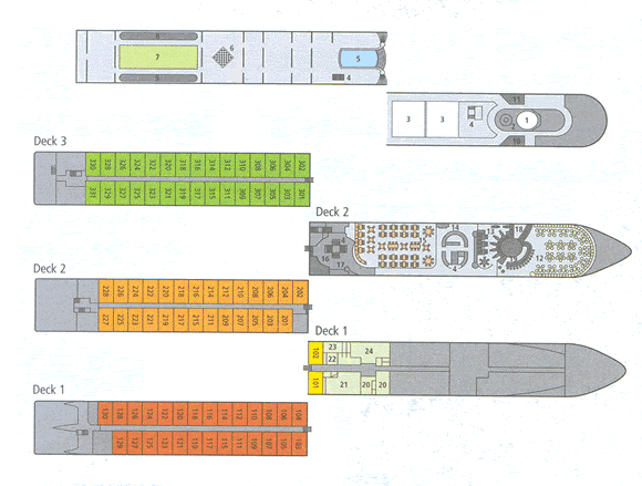 MS Vivaldi deckplan